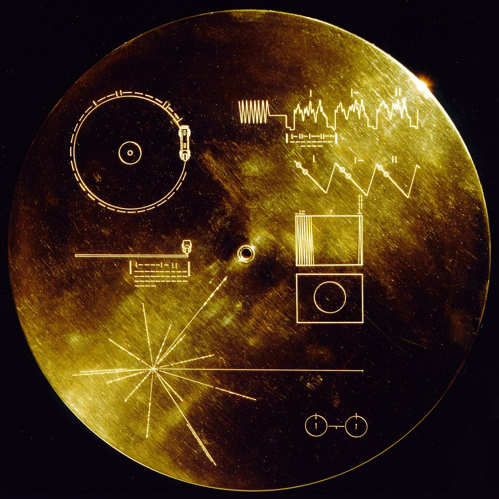 "The Sounds of Earth Record Cover" © NASA; public domain