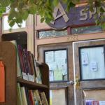 “Free Bookshelf at A-Space” © John Vogel; Creative Commons license